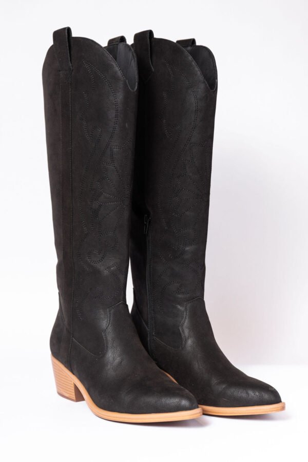 Shania Black Cowboy Boots