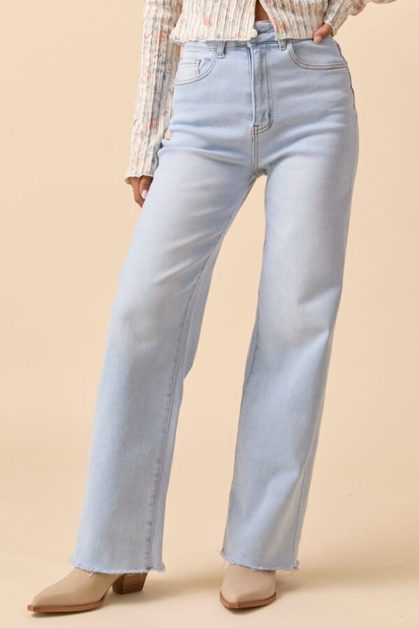 Kelsea Light Wash Wide Leg Jeans