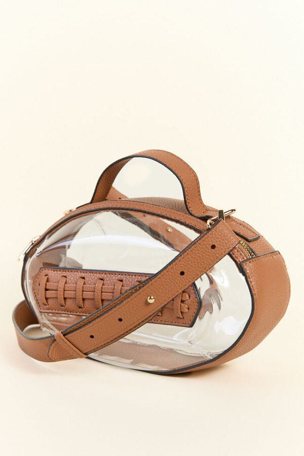 Kelce Brown Football Clear Bag