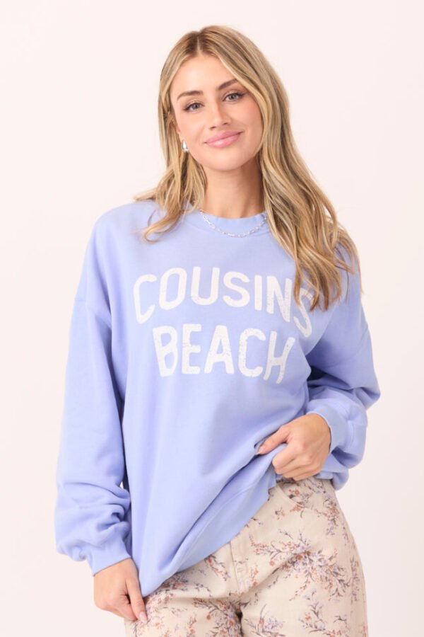 Cousins Beach Periwinkle Graphic Sweatshirt SALE